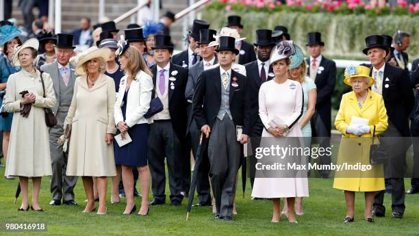 Princess Anne, Princess Royal, Prince Charles, Prince of Wales, Camilla, Duchess of Cornwall, Prince Edward, Earl of Wessex, Sophie, Countess of...