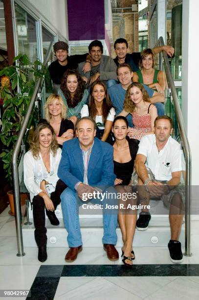 September 13, 2007. Madrid, Spain. Presentation of the Telecinco tv serie "El Comisario"'s new season. In the photo, the actors Tito Valverde ,...