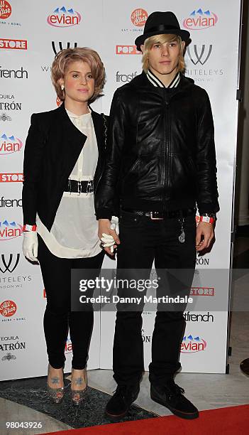 Kelly Osbourne and boyfriend Luke Worrall attend the launch party for Whiteleys Pop-Up Store on March 25, 2010 in London, England.