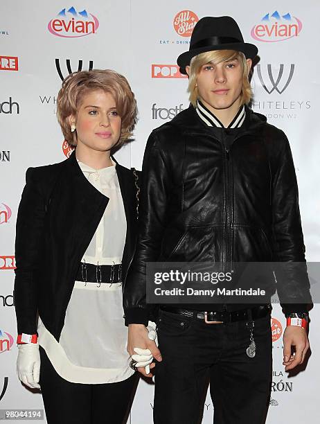 Kelly Osbourne and boyfriend Luke Worrall attend the launch party for Whiteleys Pop-Up Store on March 25, 2010 in London, England.