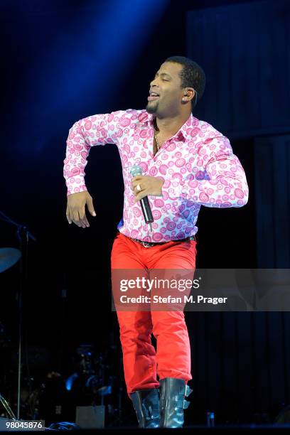 Yuri Da Cunha performs on stage at Olympiahalle on March 25, 2010 in Munich, Germany.