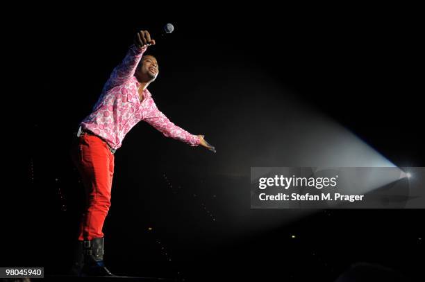 Yuri Da Cunha performs on stage at Olympiahalle on March 25, 2010 in Munich, Germany.