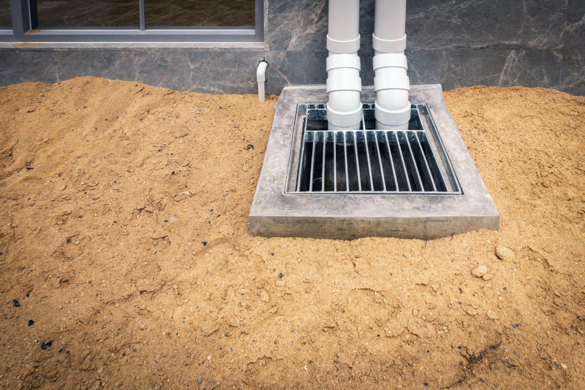 drainage system installation