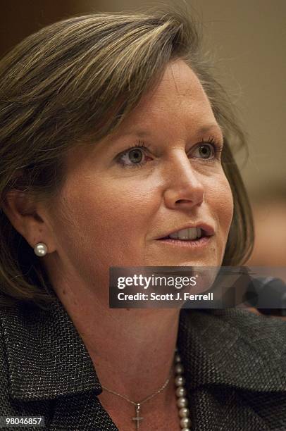 Meredith Attwell Baker, a Federal Communications Commission commissioner, during the House Energy Subcommittee on Communications, Technology and the...