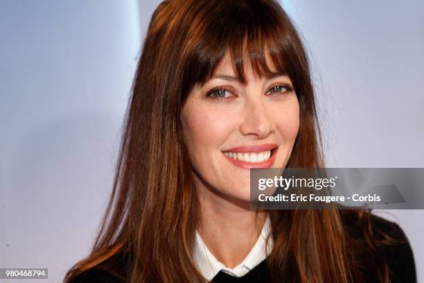 Singer, actress, host and French model, elected Miss Tahiti 1998 and Miss France 1999 Mareva Galanter poses during a portrait session in Paris,...