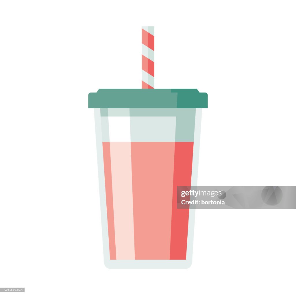 Milkshake Flat Design Dessert Icon