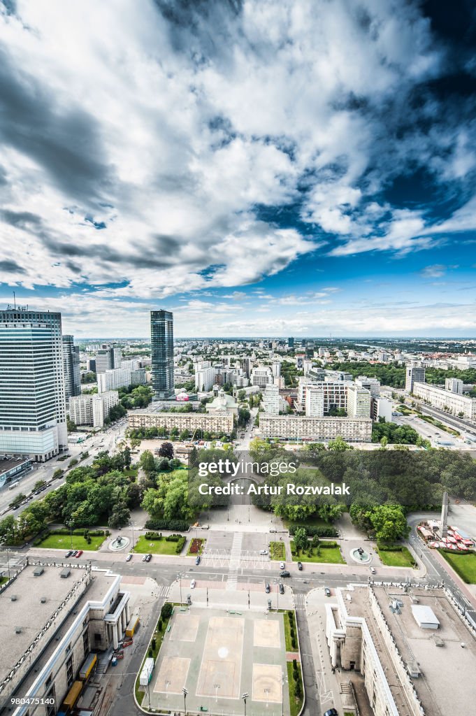 View from Palace of Culture and Science