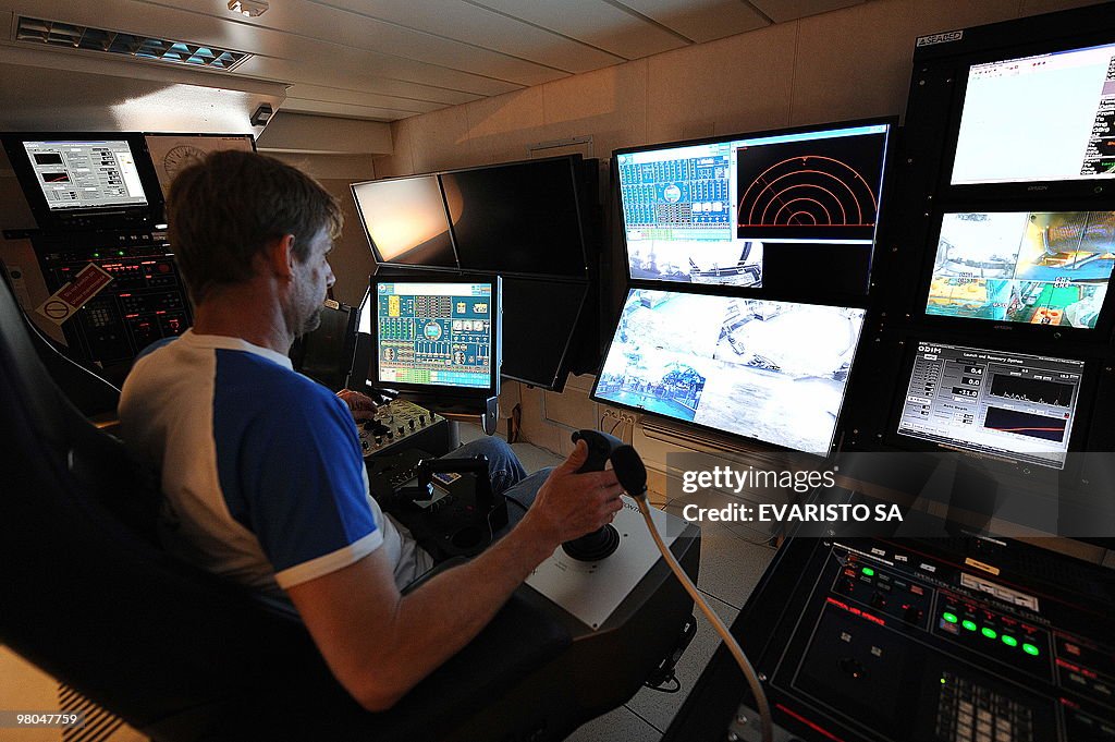 A technician works on the Remote Operate