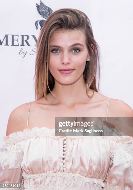 Model Madison Headrick attends the Mery Playa Swimwear Launch on June 20, 2018 in New York City.