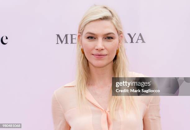 Aline Weber attends the Mery Playa Swimwear Launch on June 20, 2018 in New York City.