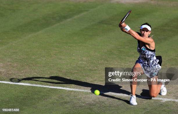 Ukraine's Lesia Tsurenko during day four of the Nature Valley Classic at Edgbaston Priory, Birmingham.