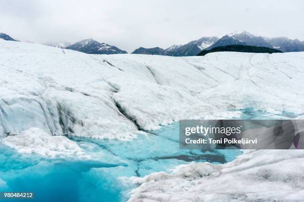 glacier pool, root glacier - root glacier stock-fotos und bilder