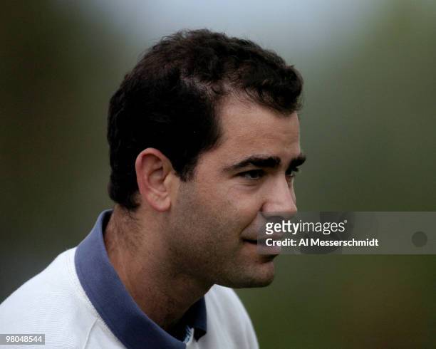Pete Sampras competes in the PGA Tour's 45th Bob Hope Chrysler Classic Pro Am at Bermuda Dunes Coountry Club January 21, 2004.