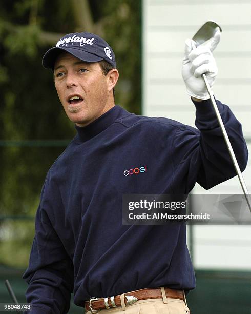 Jonathan Kaye competes in the PGA Tour's 45th Bob Hope Chrysler Classic Pro Am at Bermuda Dunes Coountry Club January 21, 2004.