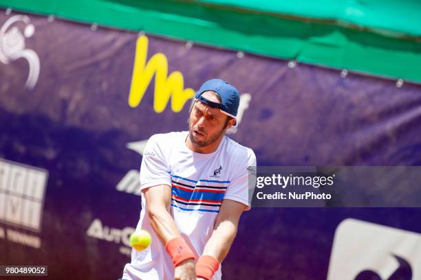 Paolo Lorenzi during match between Carlos Boluda-Purkiss and Paolo Lorenzi during day 5 at the Internazionali di Tennis Citt dell'Aquila in L'Aquila,...