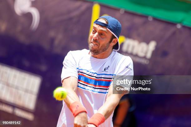 Paolo Lorenzi during match between Carlos Boluda-Purkiss and Paolo Lorenzi during day 5 at the Internazionali di Tennis Citt dell'Aquila in L'Aquila,...