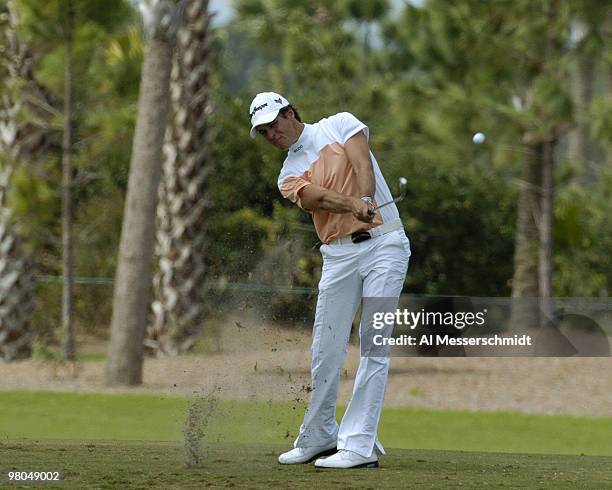 Aaron Baddeley competes in the final round of the Honda Classic, March 14, 2004 at Palm Beach Gardens, Florida.