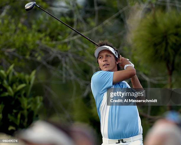 Fredrik Jacobson competes in the final round of the Honda Classic, March 14, 2004 at Palm Beach Gardens, Florida.