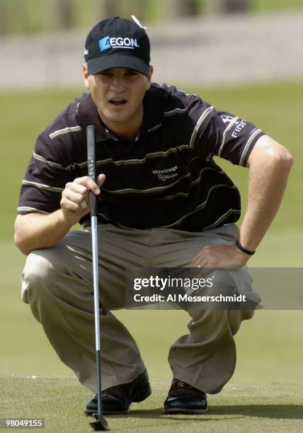 Zach Johnson competes in the final round of the Honda Classic, March 14, 2004 at Palm Beach Gardens, Florida.