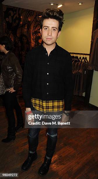 Nick Grimshaw attends the launch of the Pop Up Store at Whiteleys Shopping Centre on March 25, 2010 in London, England.