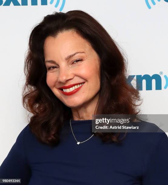 Actress Fran DrescherÊvisits the SiriusXM Studios on June 21, 2018 in New York City. Ê