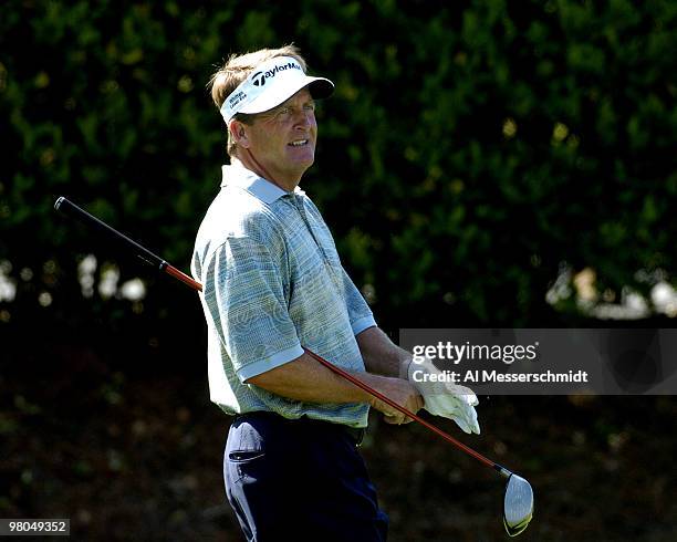 Fred Funk tees off during second-round play at the PGA Tour's Players Championship March 26, 2004.