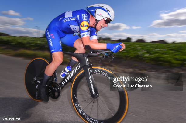 Yves Lampaert of Belgium and Team Quick-Step Floors / during the 119th Belgian Road Championship 2018 a 43,2km individual time trial stage from...
