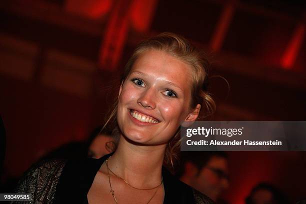 Toni Garrn arrives for the Lead Award gala at the Deichtorhallen on March 25, 2010 in Hamburg, Germany.