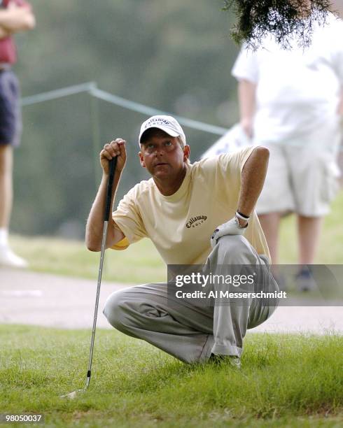 Mark Brooks competes in second-round play at the FedEx St. Jude Classic May 28, 2004 at the Tournament Players Club Southwind, Memphis, Tennessee.