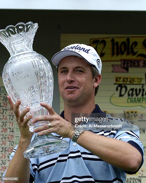 Defending chamption David Toms repeats as winner of the FedEx St. Jude Classic May 30, 2004 at the Tournament Players Club Southwind, Memphis,...