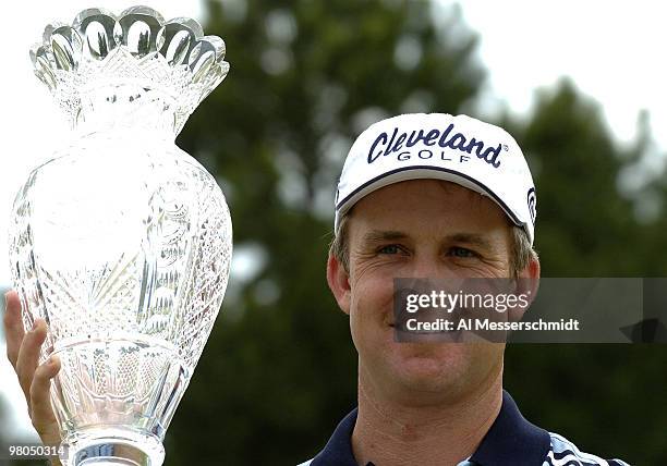 Defending chamption David Toms repeats as winner of the FedEx St. Jude Classic May 30, 2004 at the Tournament Players Club Southwind, Memphis,...