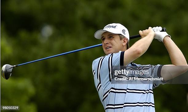 Defending chamption David Toms repeats as winner of the FedEx St. Jude Classic May 30, 2004 at the Tournament Players Club Southwind, Memphis,...