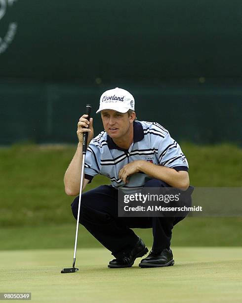 Defending chamption David Toms repeats as winner of the FedEx St. Jude Classic May 30, 2004 at the Tournament Players Club Southwind, Memphis,...