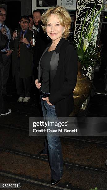 Felicity Kendal attends the 'Mrs Warren's Profession' press night after party at Jewel on March 25, 2010 in London, England.