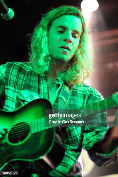 Hamish Fingland of Kassidy performs on stage at Camden Barfly on March 25, 2010 in London, England.