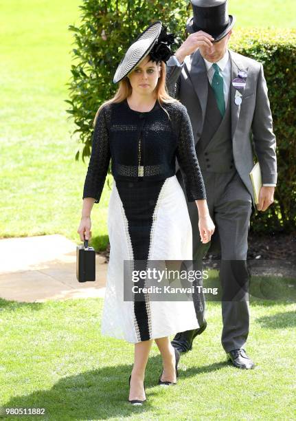 Princess Beatrice of York attends Royal Ascot Day 3 at Ascot Racecourse on June 21, 2018 in Ascot, United Kingdom.