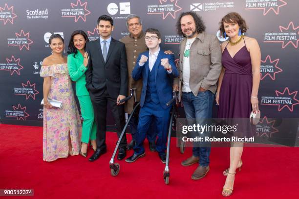 Natalie Davies, Hailey Tamaddon, Antonio Aakeel, Darshan Jariwala, Jason Wingard and Hannah Stevenson attend a photocall for the World Premiere of...