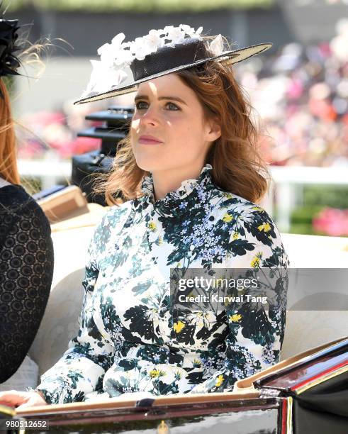 Princess Eugenie of York attends Royal Ascot Day 3 at Ascot Racecourse on June 21, 2018 in Ascot, United Kingdom.
