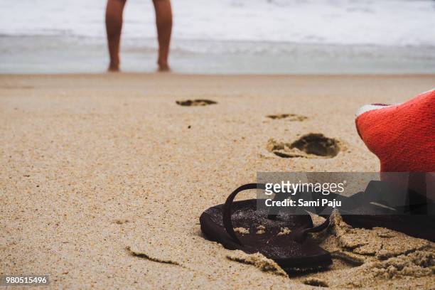 on the beach - paju stock-fotos und bilder