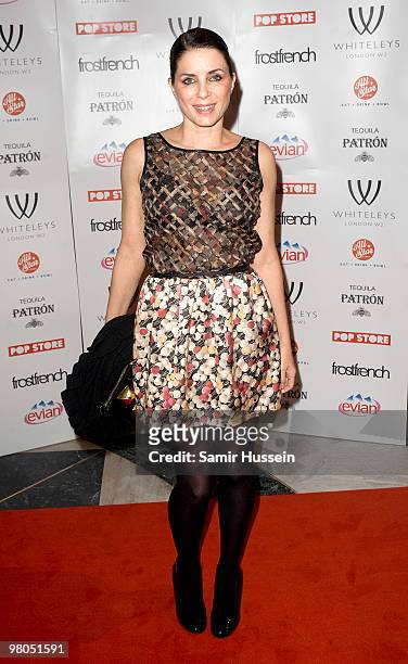 Sadie Frost arrives at the Pop-Up Store launch party at Whiteleys on March 25, 2010 in London, England.