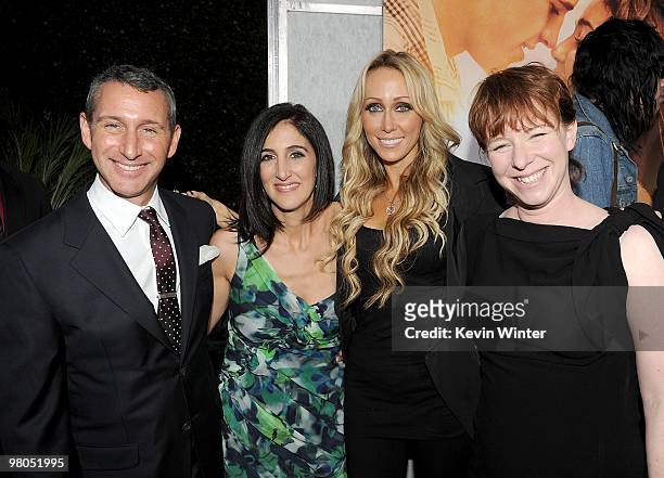 Producers Adam Shankman, Jennifer Gibgot, executive producer Tish Cyrus, and director Julie Anne Robinson arrive at the premiere of Touchstone...