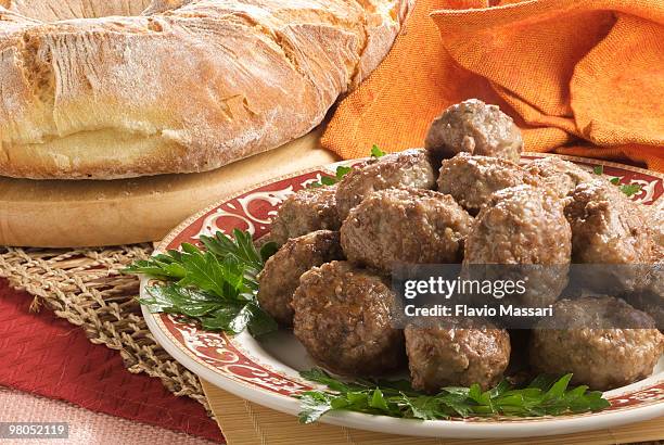 meatballs dish - meatball stock pictures, royalty-free photos & images