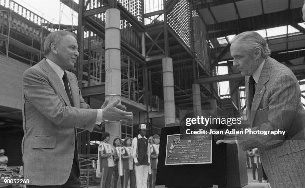 Frank Sinatra is the Grand Marshal at the Tournament of the Roses Parade on Jan 1, 1980 in Pasadena, California.