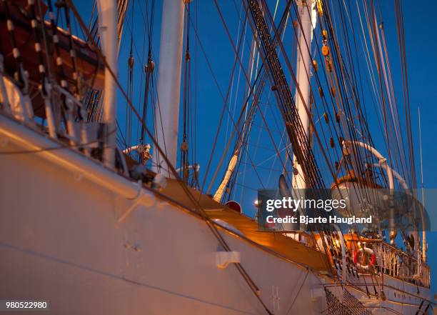 statsraad lehmkuhl at os 2 - haugland stock pictures, royalty-free photos & images