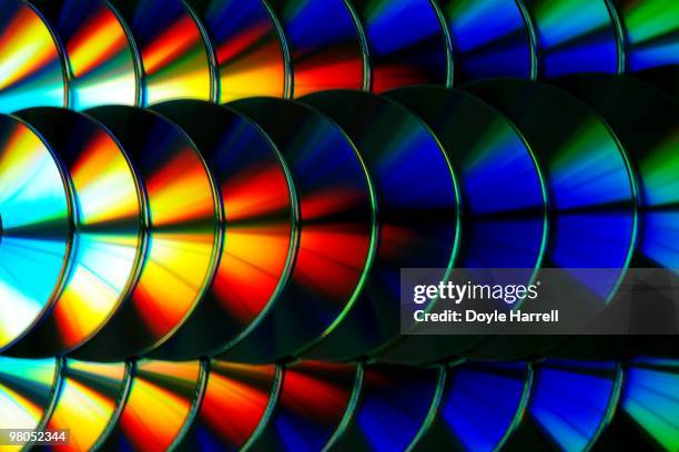 cd rainbow - colorful cd stock pictures, royalty-free photos & images