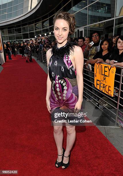 Actress Brittany Curran arrives at the "The Last Song" Los Angeles premiere held at ArcLight Hollywood on March 25, 2010 in Hollywood, California.