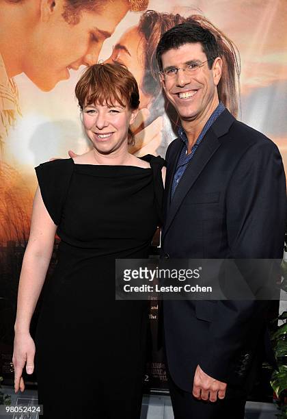 Director Julie Anne Robinson and Chairman of The Walt Disney Studios Rich Ross arrive at the "The Last Song" Los Angeles premiere held at ArcLight...