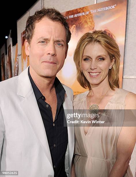 Actor Greg Kinnear and his wife Helen Labdon arrive at the premiere of Touchstone Picture's "The Last Song" held at ArcLight Hollywood on March 25,...