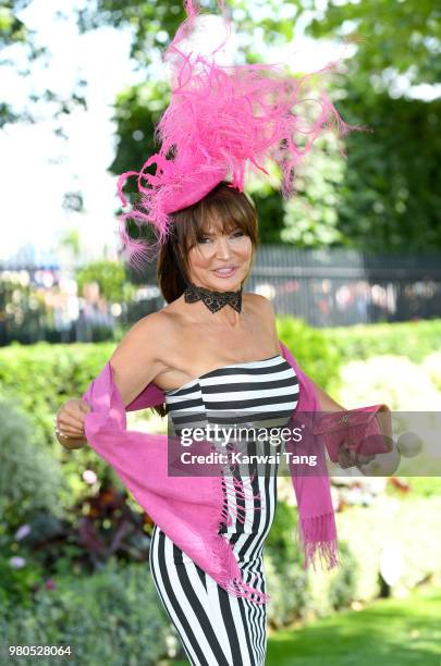 Lizzie Cundy attends Royal Ascot Day 3 at Ascot Racecourse on June 21, 2018 in Ascot, United Kingdom.