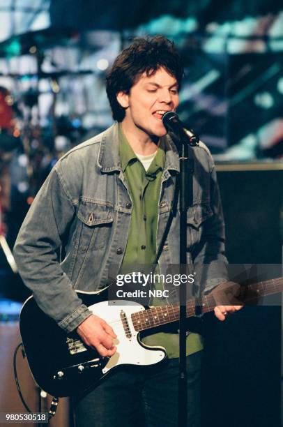 Episode 1448 -- Pictured: Musical guest Jeff Tweedy of the band "Wilco" performing on September 10, 1999 --